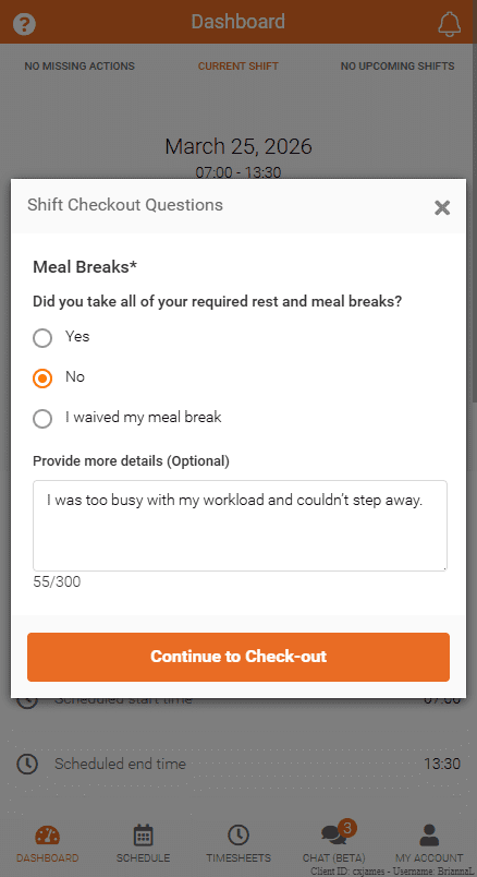 Shift Questions