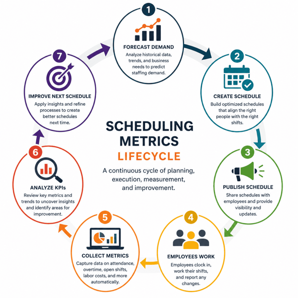 Employee Scheduling Metrics Lifecycle