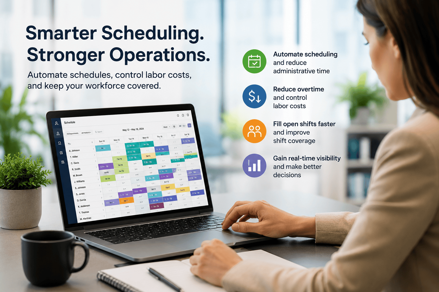 Spend Less Time Scheduling Spend less time scheduling